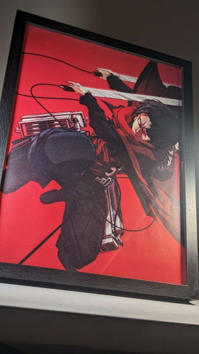 بوستر ليفاي من هجوم العمالقة.