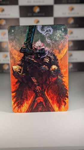 بوستر بلايد ذا هلف ولف الدن رينغ من ستيل ، 20*30 c...