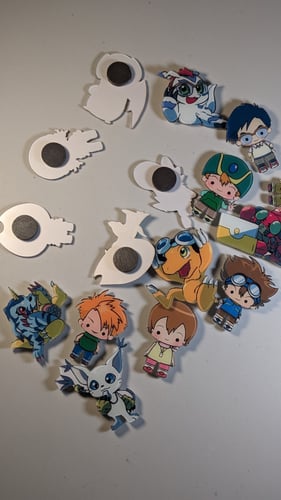 مغناطيس ثلاجة أبطال الديجيتال ،يامن ياماتو