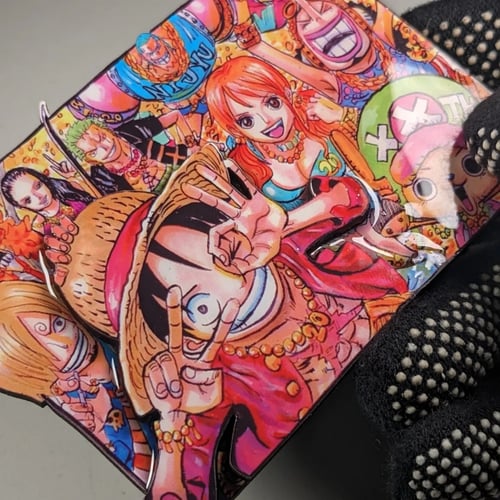 مغناطيس ثلاجة ثلاثي الابعاد وغلاف لماع ،شخصيات ون...