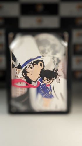 اضاءة المحقق كونان صورة ثلاثية الأبعاد من قصاصات ا...