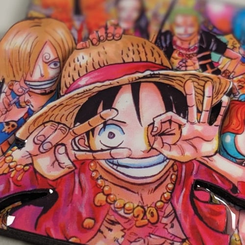 مغناطيس ثلاجة ثلاثي الابعاد وغلاف لماع ،شخصيات ون...