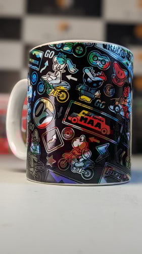 كوب ماريو كارت . (تتغير الصورة مع المشروبات الساخن...