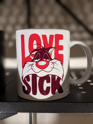 كوب شخصية سلفيستر من كرتون لوني توون . (اصلي)