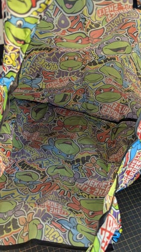 حقيبة سلاحف النينجا TMNT تسوق كبيرة ، خفيفه قابلة...