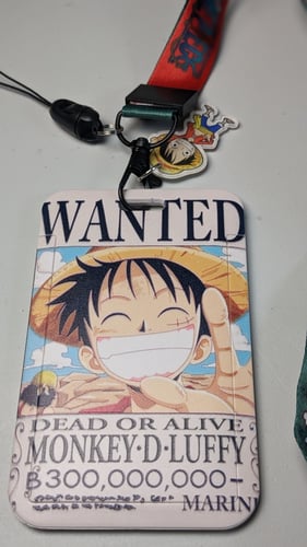 حامل بطاقة badge holder ون بيس.