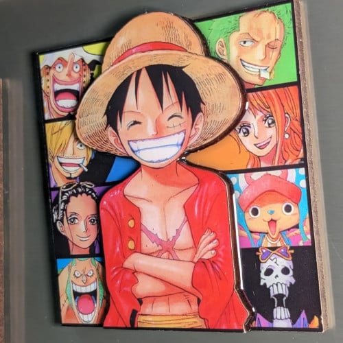 مغناطيس ثلاجة ثلاثي الابعاد وغلاف لماع ،شخصيات ون...