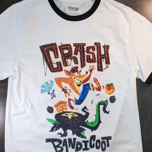 تيشيرت شخصية كراش للجنسين ،مرخص رسمي من اكتفجين .