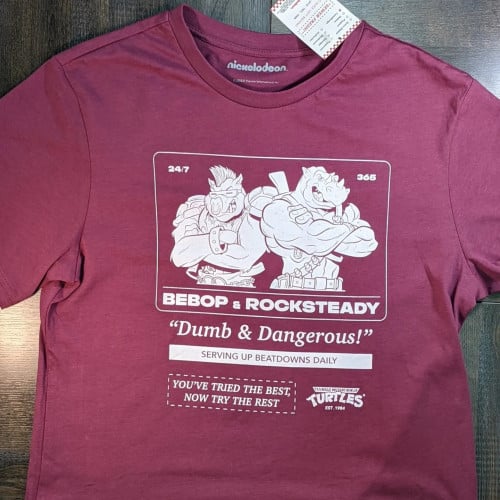 تيشيرت شخصية بيبوب وراكستدي من سلسلة سلاحف النينجا...