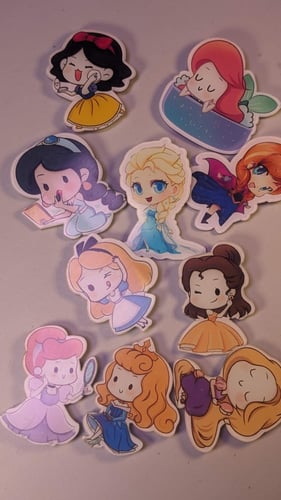 مجموعة مغناطيس أميرات ديزني ( 10 قطع).