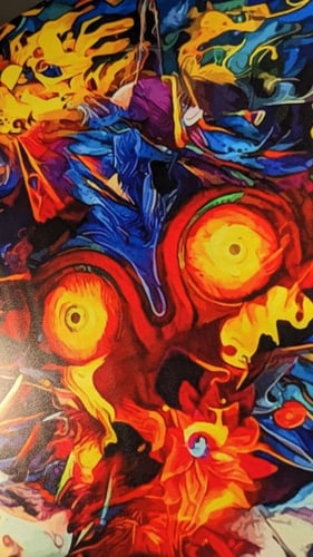 بوستر لجيند اوف زيلدا مجورا ماسك من ستيل ، 20*30 c...