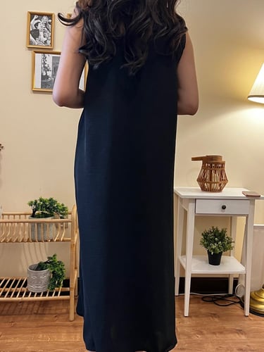 فستان داخلي اسود