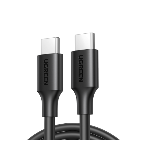 سلك شاحن يوجرين USB-C إلى USB-C - أسود