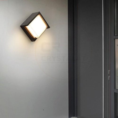 انارة خارجية جدارية مربعة اصفر