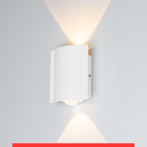 انارة خارجي جدارية موج مودرن ابيض بانارة ديكورية ج...