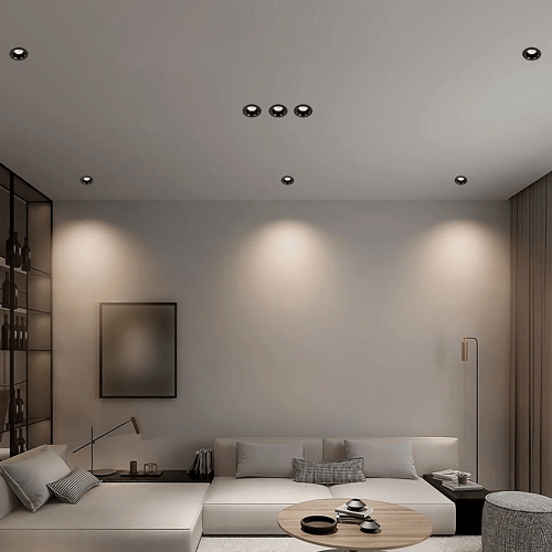 كشاف سبوت لايت مانع للتوهج اسود لون الانارة ابيض 6...