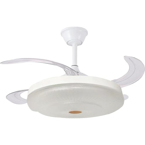 نجف مروحة ابيض لون الانارة 3اضاءات (75 واط ) قطر 5...