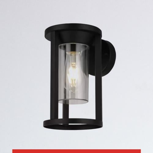 فانوس انارة خارجي بتصميم اسطواني مودرن زجاجي