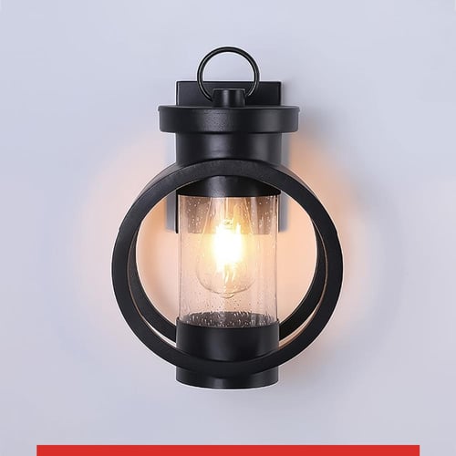 فانوس انارة جدارية خارجي مودرن بتصميم دائري