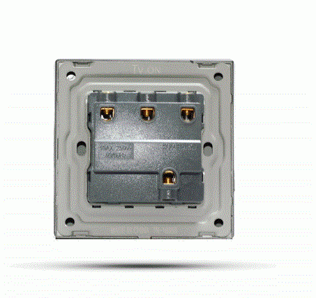 مفتاح ثلاثي بيانو رصاصي خشبي TV.ON