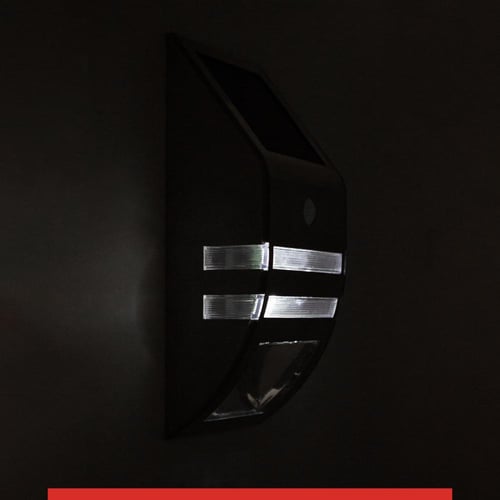 جداري طاقة شمسية استانل ستيل اضاءة ابيض 15W