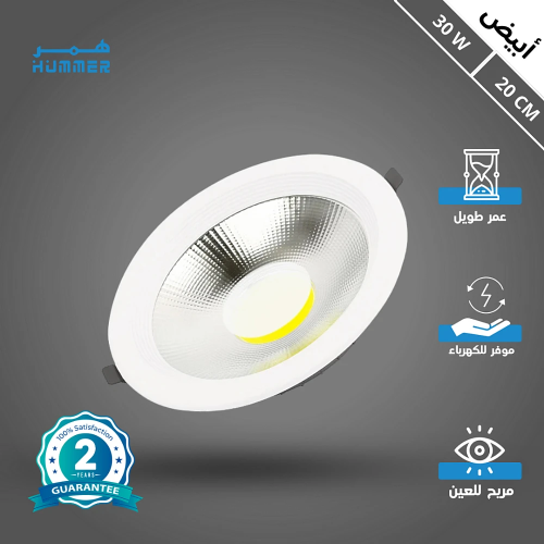 كشاف سبوت لايت لون الانارة ابيض 20 سم 30 واط