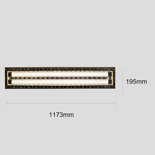 كشاف ديكوري لون الانارة 3اضاءات مقاس 120 سم مع فري...
