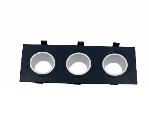 اطار مانع توهج ثلاثي متحرك اطار اسود بعاكس ابيض مط...