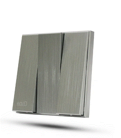 مفتاح ثلاثي بيانو رصاصي خشبي TV.ON