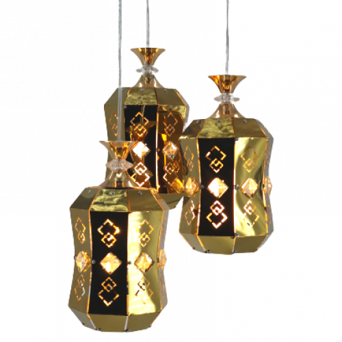 علاقي ثلاثي استيل مع لمبه