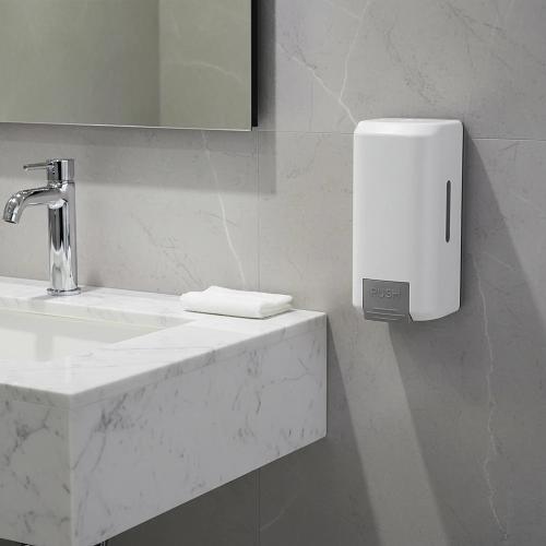 موزع صابون سائل يدوي ضغاط لون ابيض