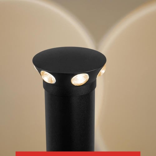 انارة حدائق عامود 30CM وردة 6 عدسات 6W انارة اصفر...