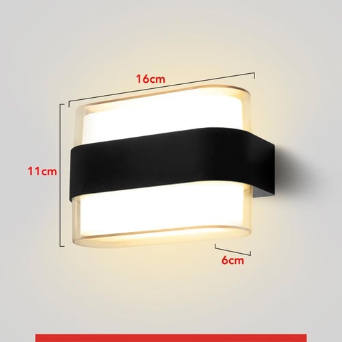 انارة جدارية خارجية بيضاوي جهتين اضاءة اصفر 10w