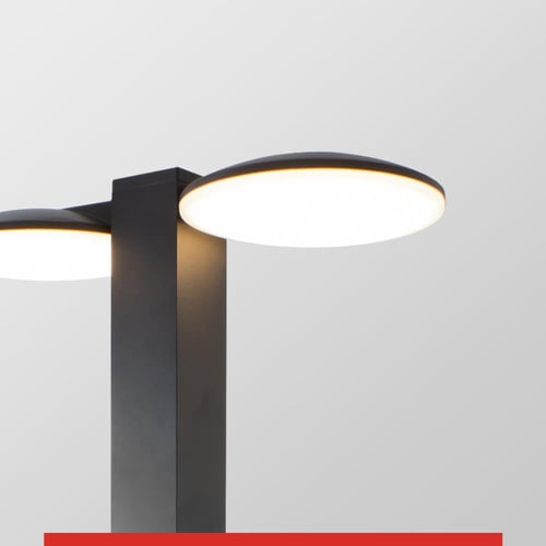 عمود انارة خارجية للحدائق اضاءة منتشرة جهتين بطول...