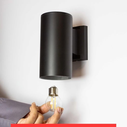 انارة جدارية خارجي لمبة E27 قابلة للتغيير غير شامل...