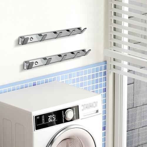 علاقة ملابس خماسي مربع زنك كروم