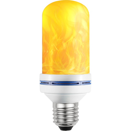 لمبة كبسولة ديكورية شكل شعلة لهب لون الانارة اصفر...