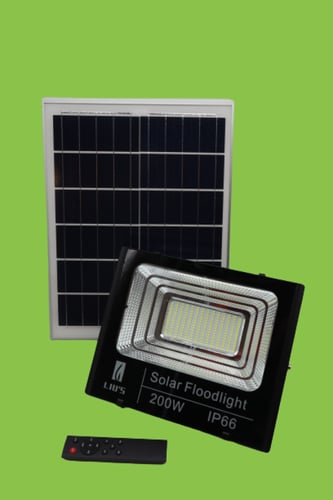 كشاف خارجي طاقة شمسية 200واط اضاءة ابيض