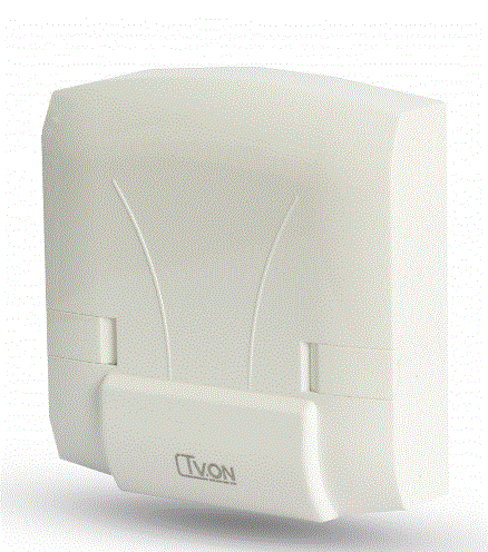 وصلة مكيف (مخرج كيبل) كنكتر بيانو ابيض خشبي TV.ON