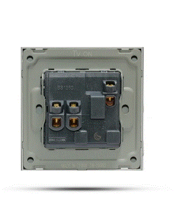 فيش مع مفتاح بيانو رصاصي خشبي TV.ON