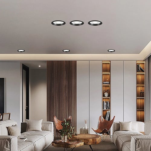 كشاف سبوت لايت اسود لون الانارة ابيض 20 سم 30 واط