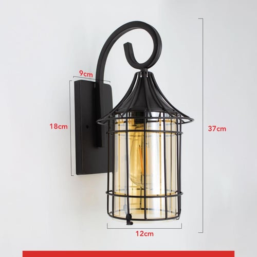 انارة جدارية فانوس خارجي المونيوم مودرن