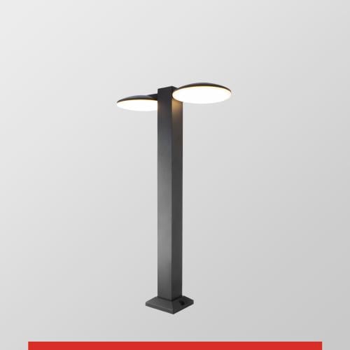 عمود انارة خارجية للحدائق اضاءة منتشرة جهتين بطول...