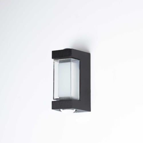 انارة جدارية خارجي مكعب صغير جهتين مع اضاءة منتشرة