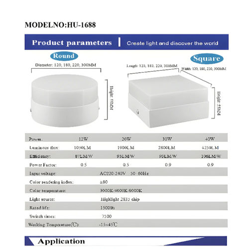 كشاف لطش ليد بنل لون الانارة ابيض 30 سم 50 واط