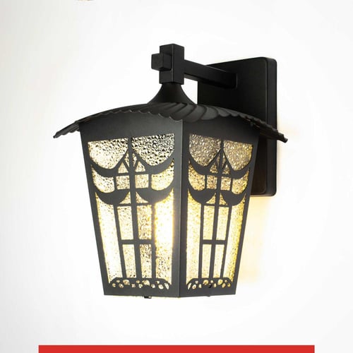 انارة فانوس خارجية بتصميم كلاسيكي منقوش