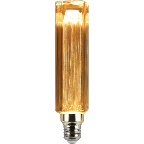 لمبة ديكورية زجاج عسلي ذهبي لون الانارة اصفر 3 واط...