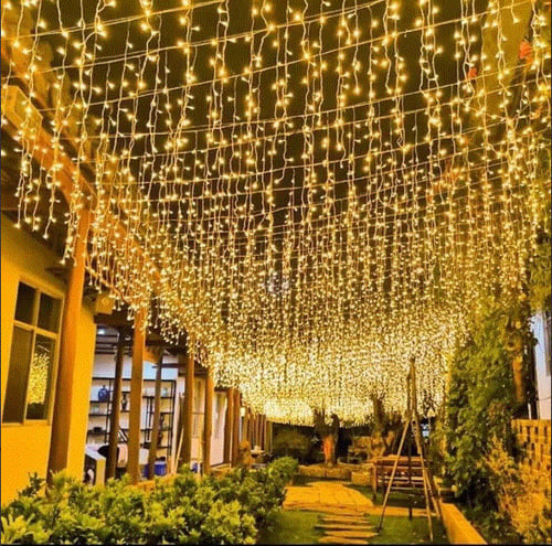 ستارة مقاس4متر×50*60 سم حبل زينة