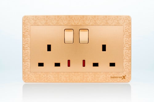 فيش كبير 7*14 ذهبي كاروهات