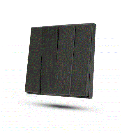 مفتاح رباعي بيانو اسود خشبي TV.ON